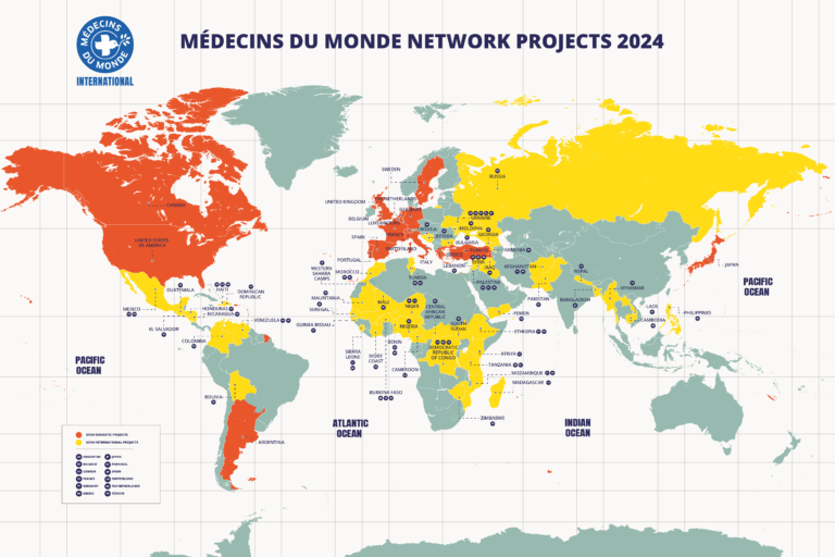 Médecins du Monde Network Projects Map 2024